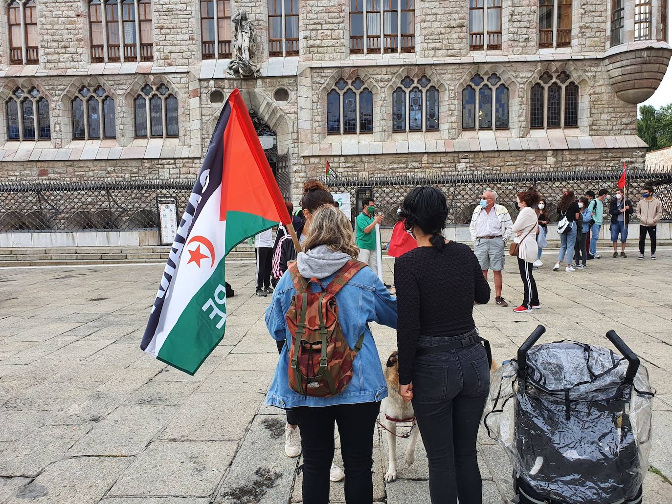 Manifestación en favor del pueblo saharaui.