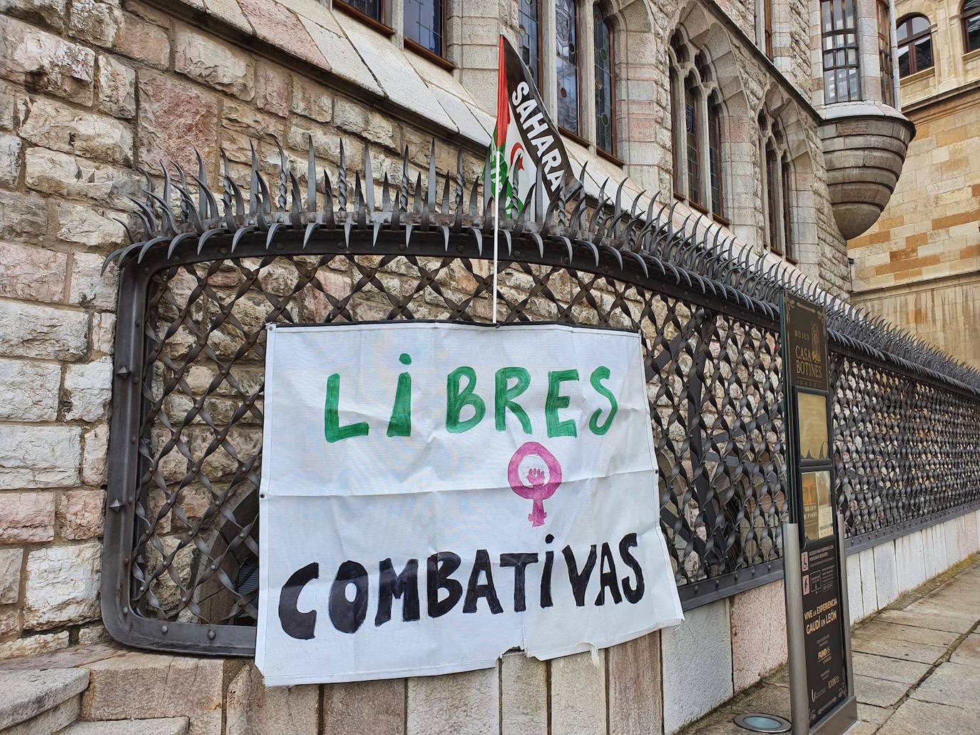 Manifestación en favor del pueblo saharaui.