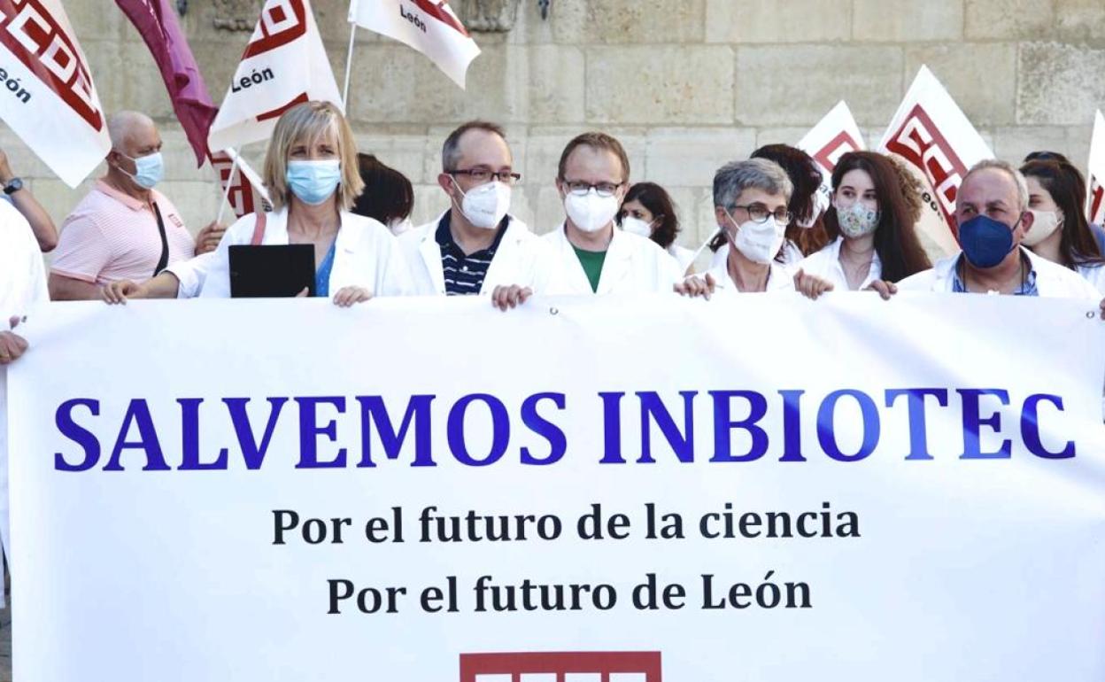 Imagen de la manifestación por el futuro del Instituto.