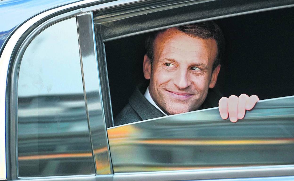 El presidente francés, Emmanuel Macron, este lunes en París.