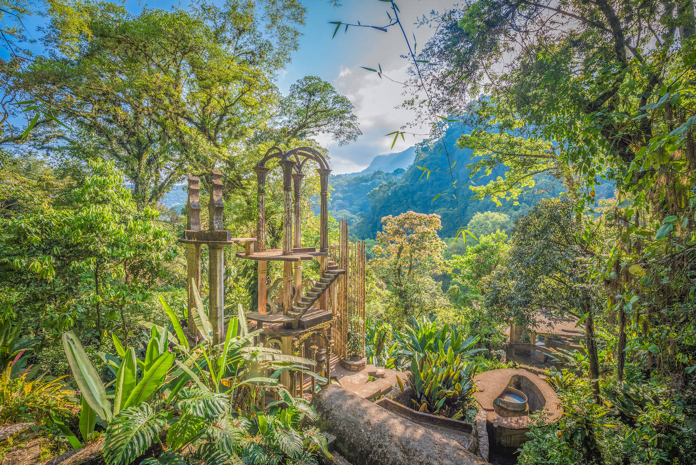 Jardines de las Pozas de Xilitla, en Xilitla, México.