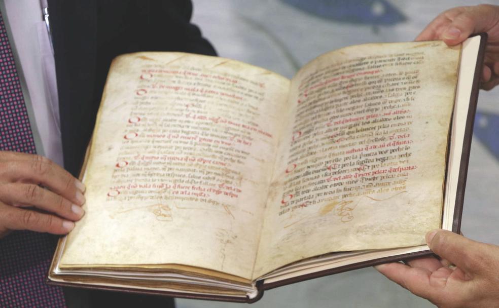 Imagen del 'Códice Casado' recién restaurado