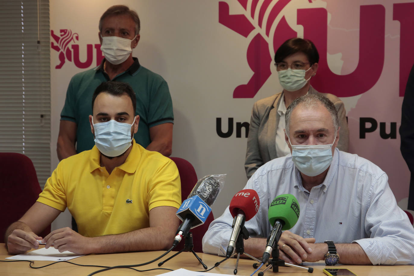 Representantes de Unión del Pueblo Leonés en los ayuntamientos de León, San Andrés del Rabanedo, Sariegos y Valverde de la Virgen.