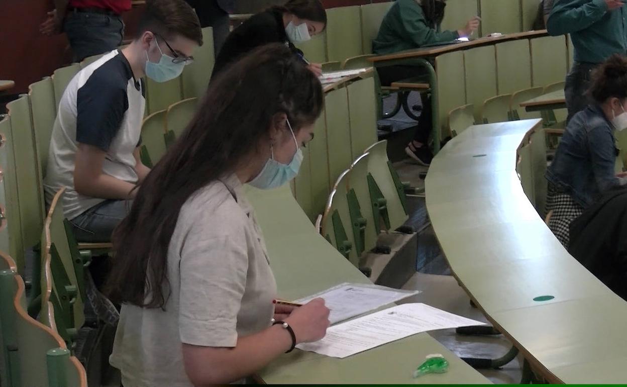 Pruebas de acceso a la Universidad este miércoles en León. 