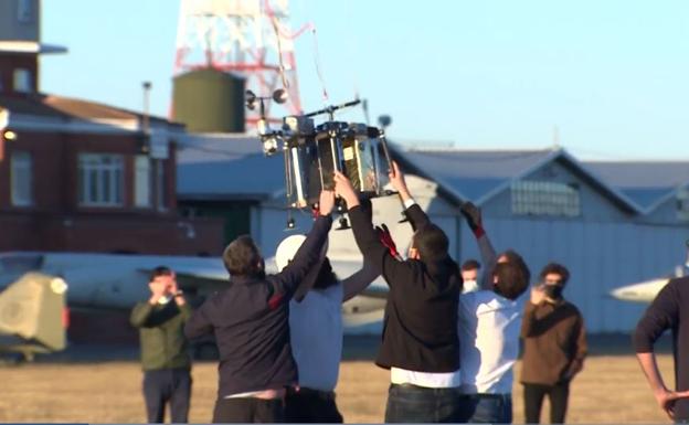 Momento del lanzamiento al espacio de este prototipo.