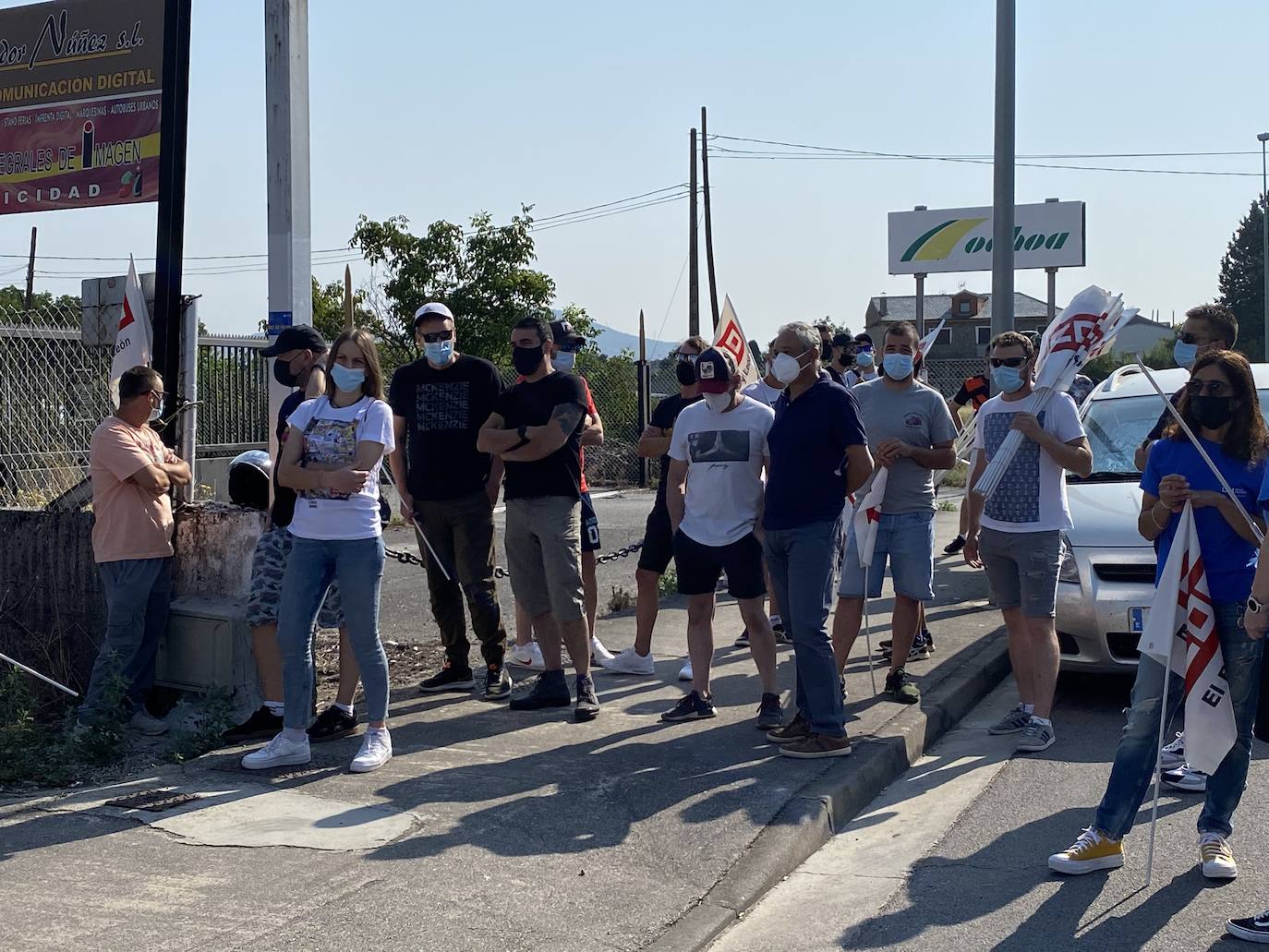 Fotos: Protesta de los trabajadores de LM