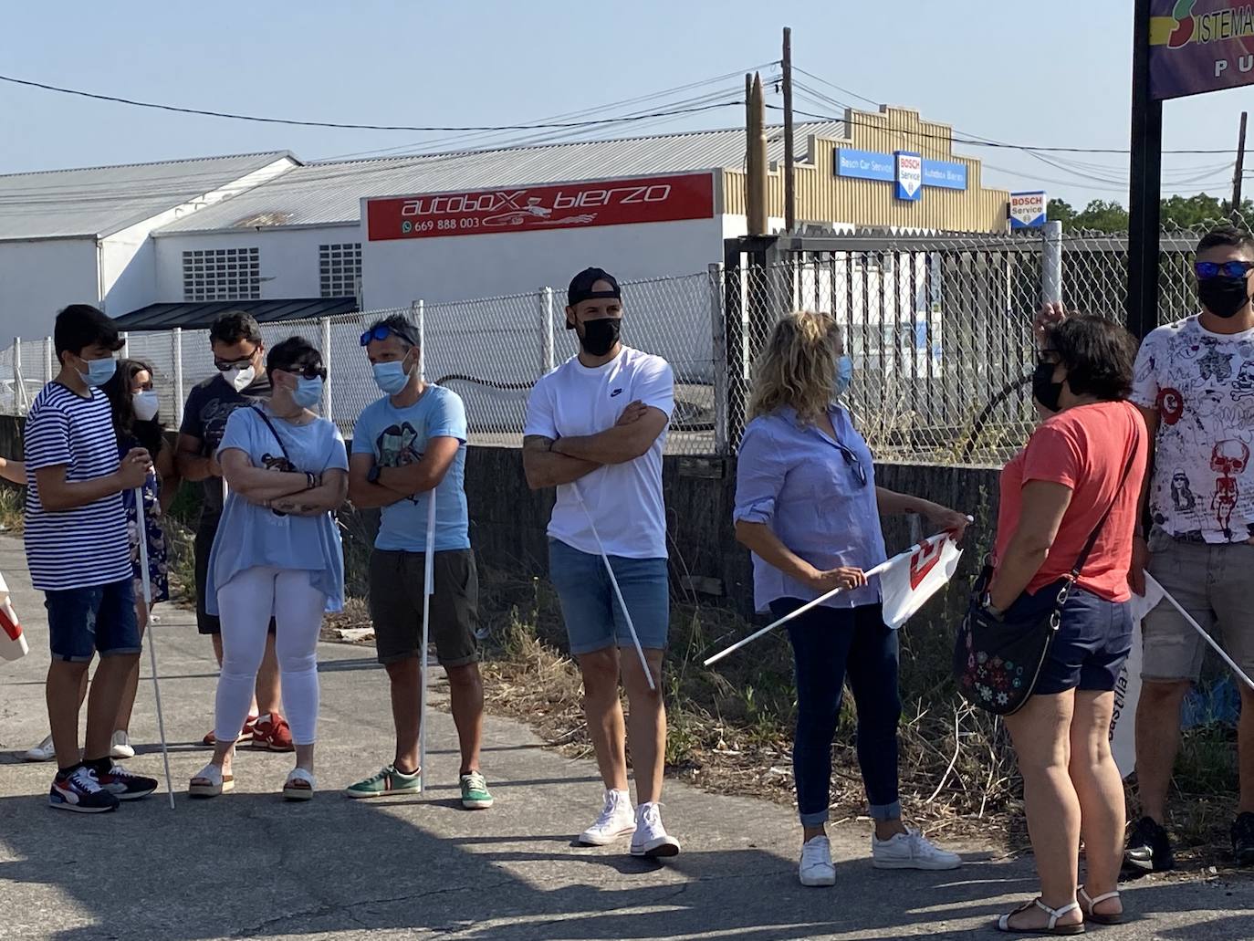 Fotos: Protesta de los trabajadores de LM