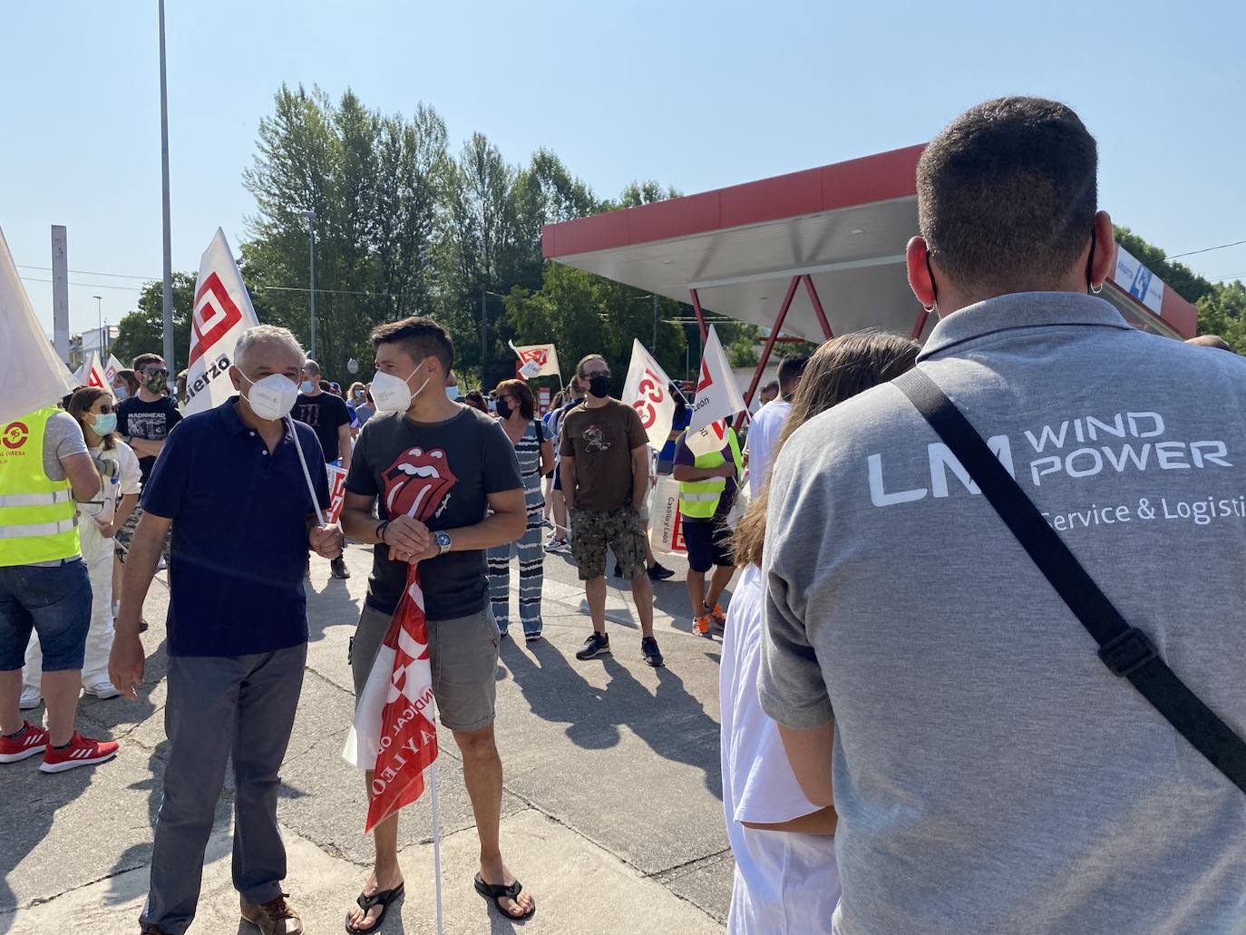 Fotos: Protesta de los trabajadores de LM