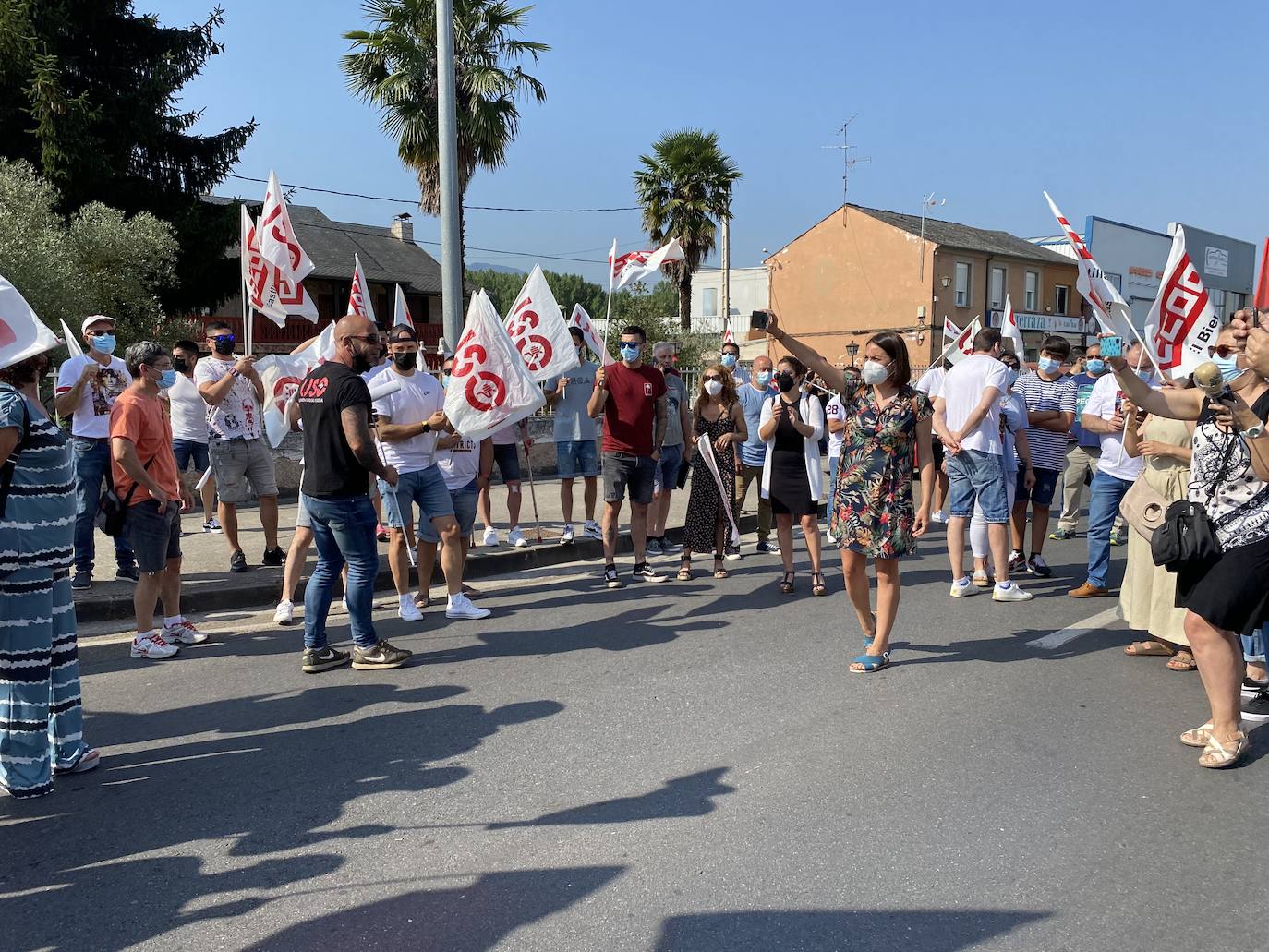 Fotos: Protesta de los trabajadores de LM