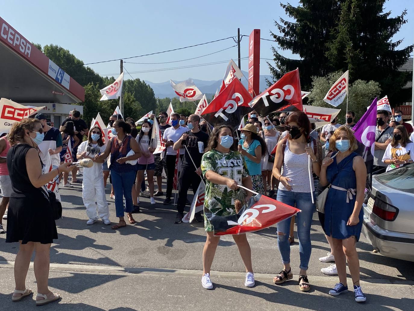 Fotos: Protesta de los trabajadores de LM