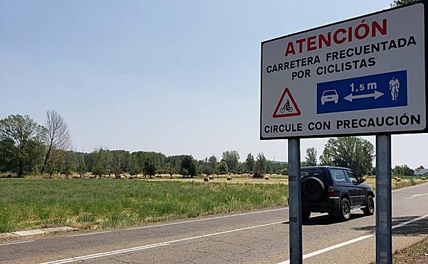 Imagen de la carretera CL-623 a la altura del accidente.