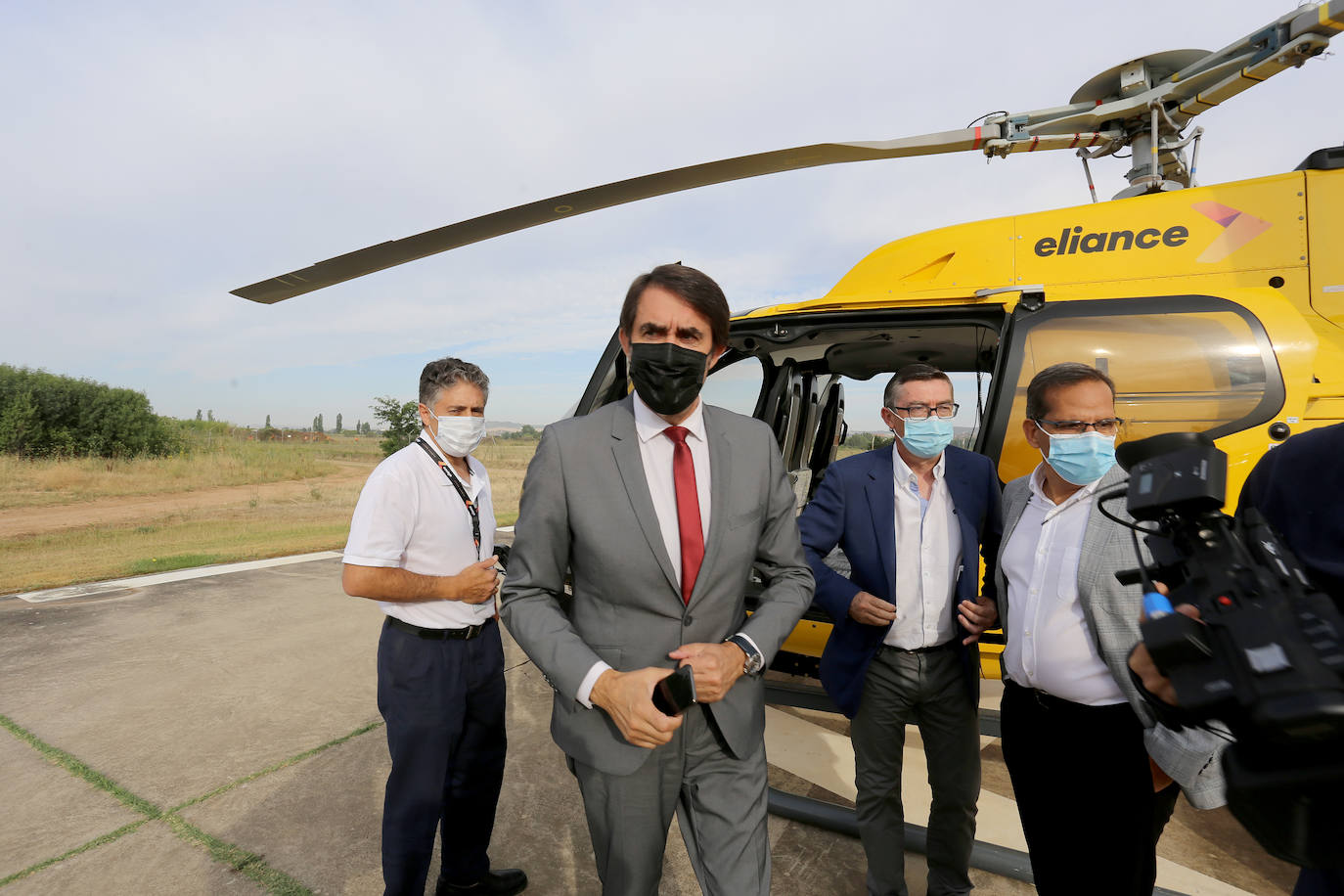 Fotos: Presentación del nuevo servicio aéreo integral