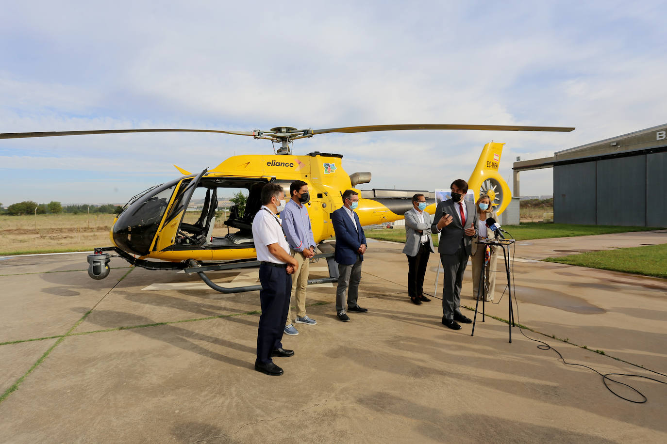 Fotos: Presentación del nuevo servicio aéreo integral