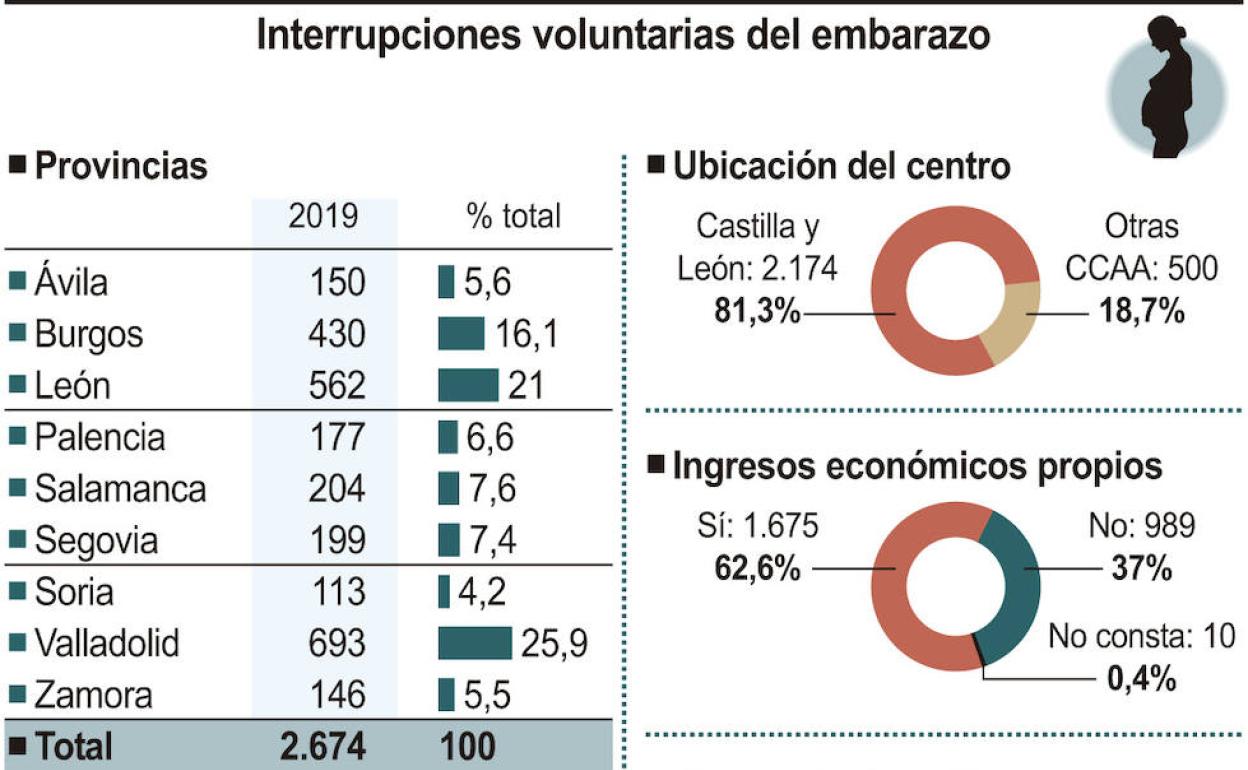 Imagen de los abortos provocados en la comunidad en 2019. 