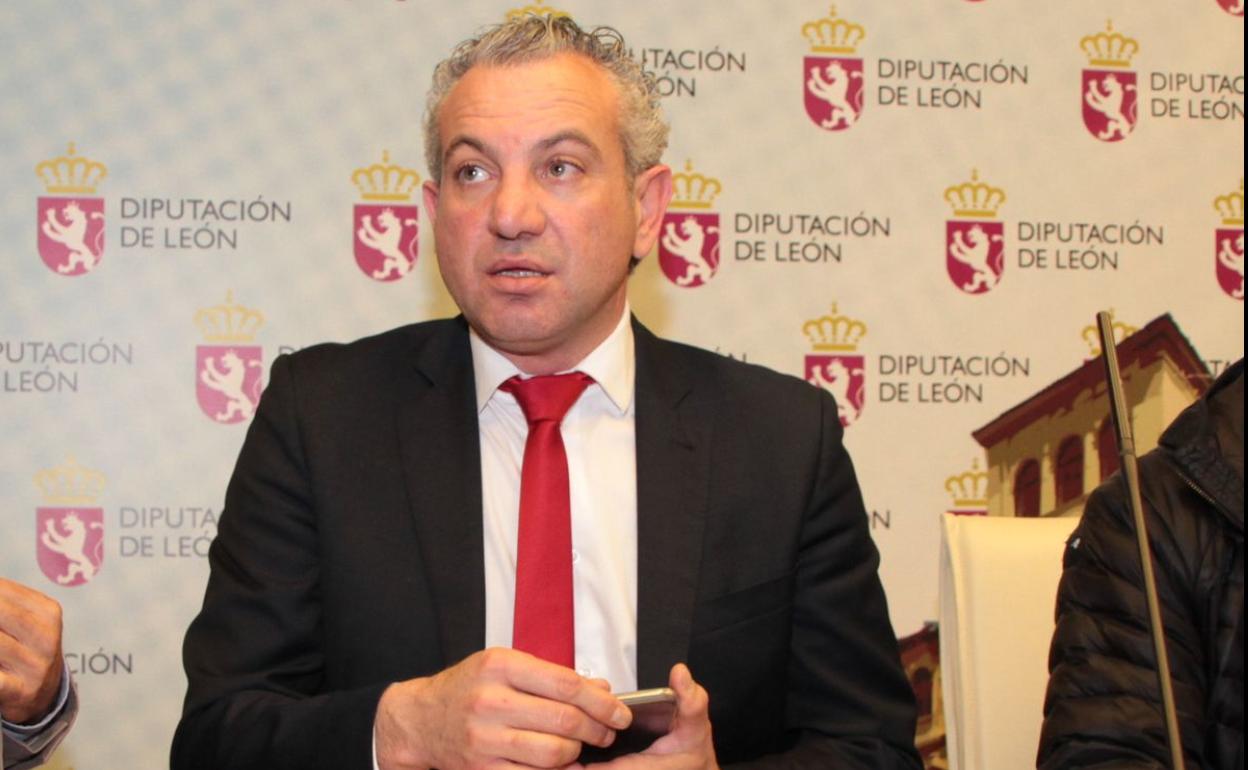 Nicanor Sen durante un acto en la Diputación de León.