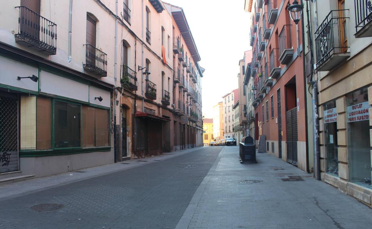 Calles vacías en León, durante el estado de alarma. 