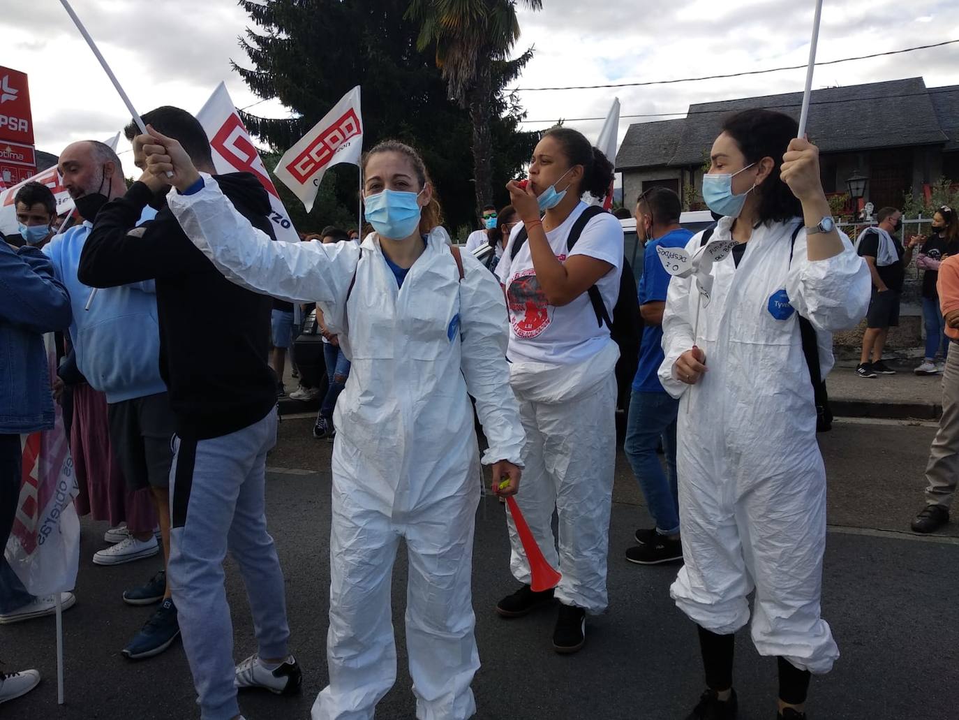 Fotos: Protestas de los trabajadores de LM en Ponferrada