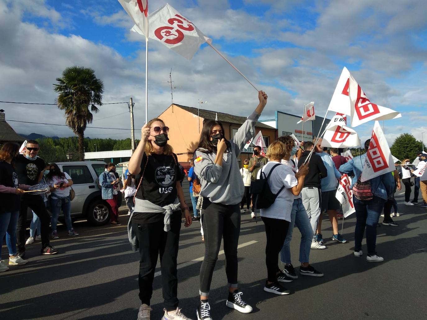 Fotos: Protestas de los trabajadores de LM en Ponferrada