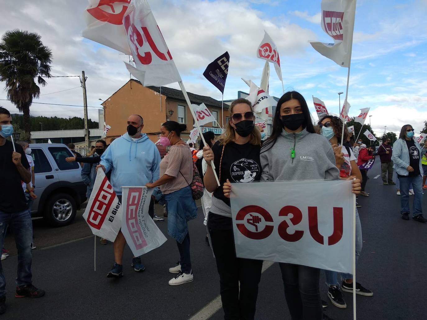 Fotos: Protestas de los trabajadores de LM en Ponferrada