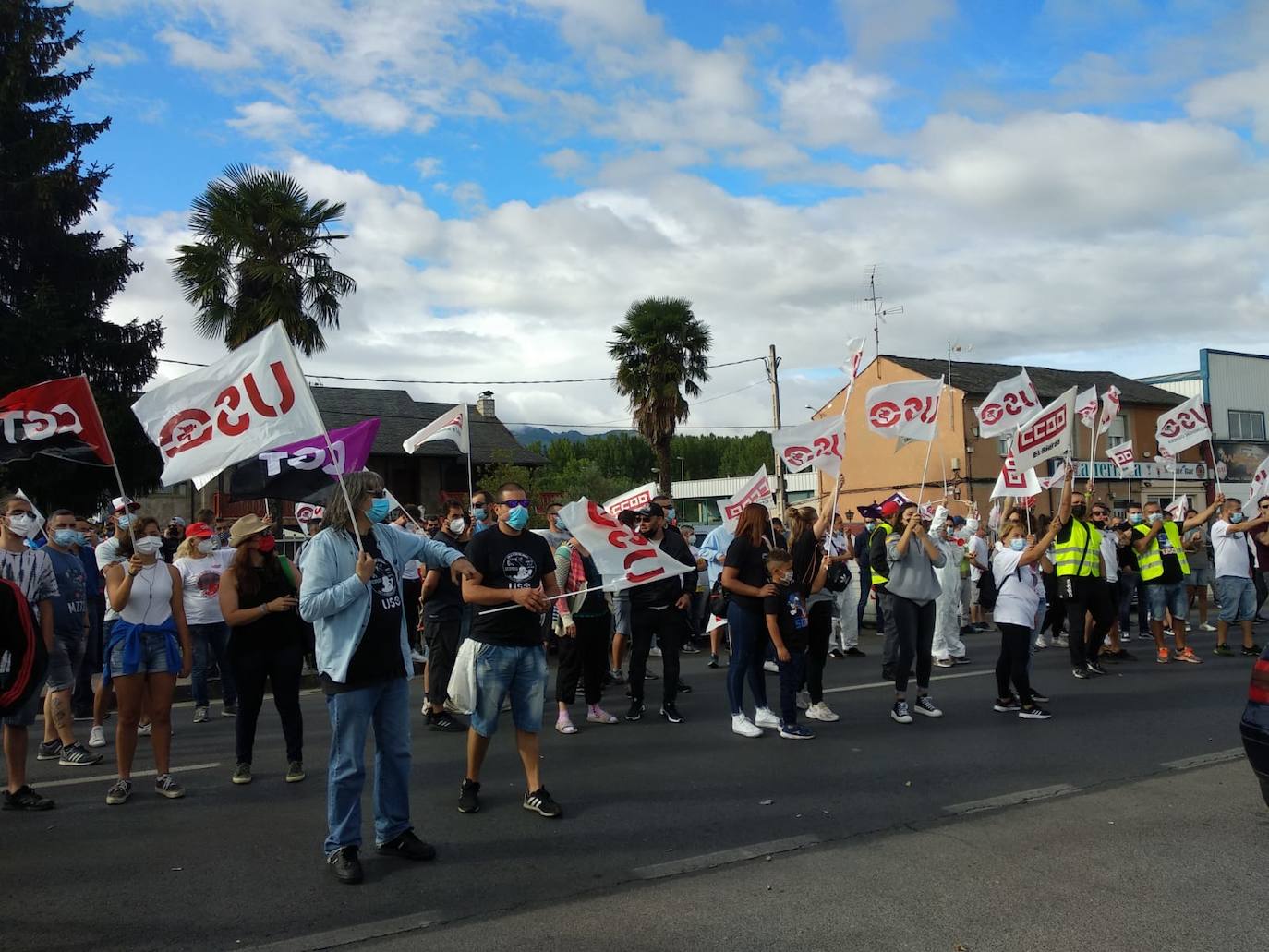 Fotos: Protestas de los trabajadores de LM en Ponferrada