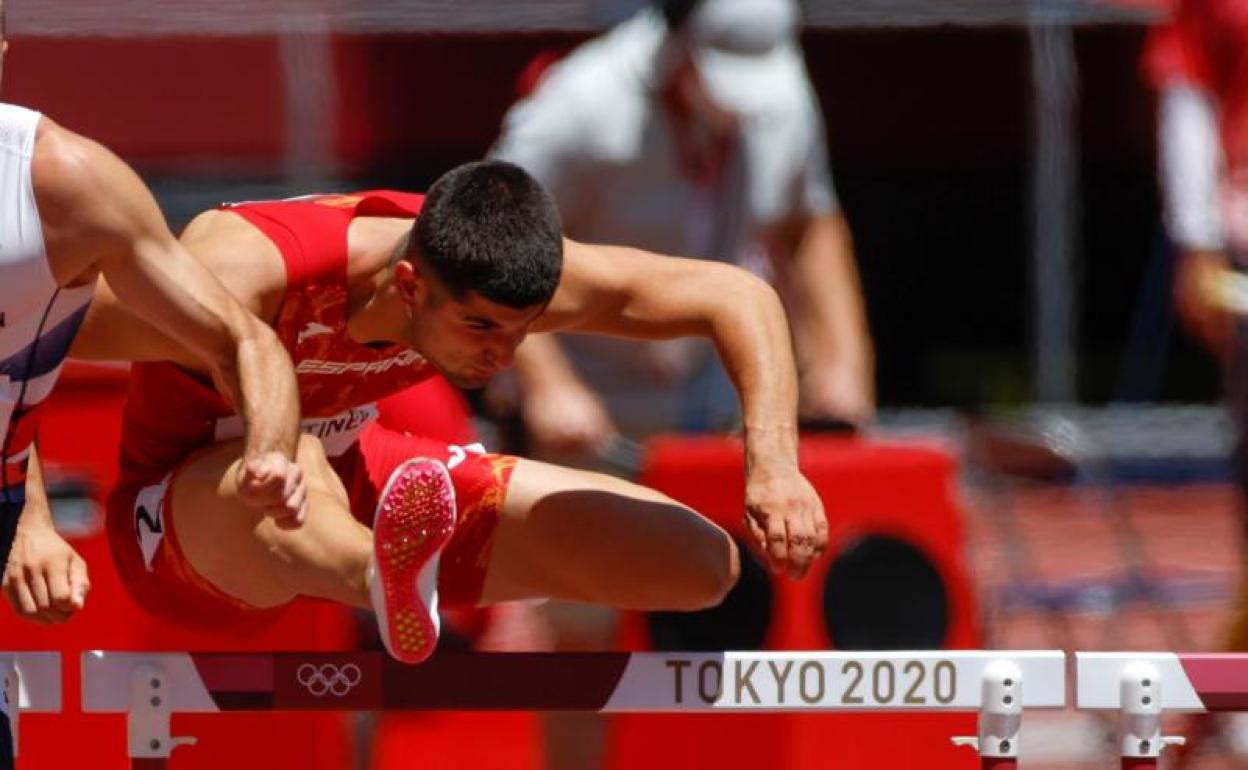 Asier Mártínez, en la final olímpica de Tokio. 
