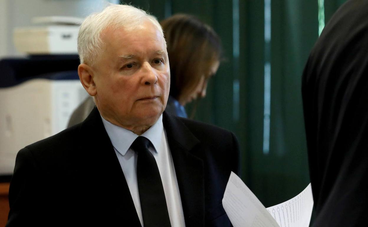 Jaroslaw Kaczynski, presidente del principal partido de la oposición, Ley y Justicia.