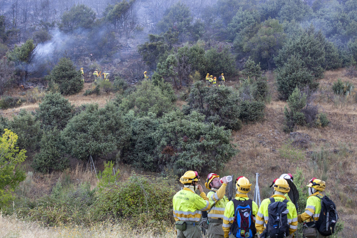 Fotos: Incendio forestal en El Tiemblo