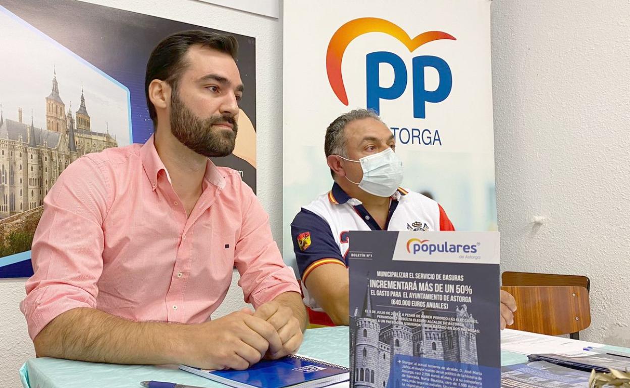 David Fernández, este miércoles, durante un acto de partido en Astorga.