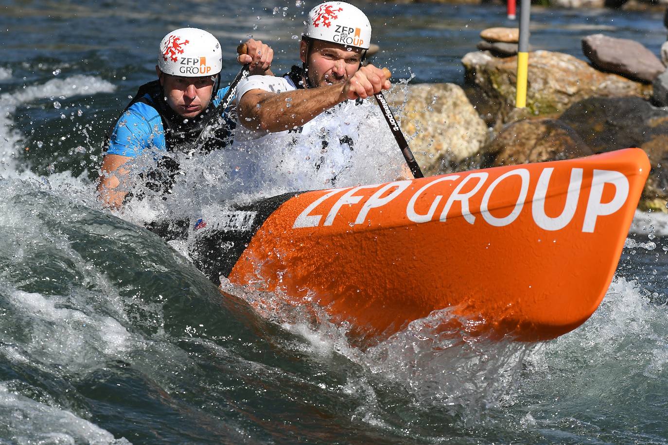 El Canal Sabero-Alejico acogió las pruebas de sprint tanto individuales como por parejas