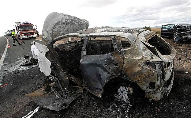 Accidente de tráfico en Arancón (Soria)