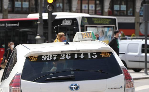 Taxis en León capital.