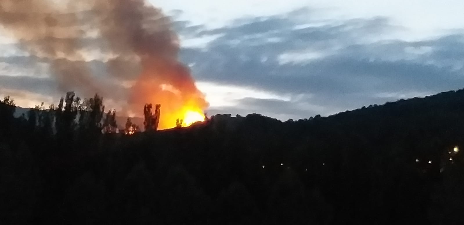 El fuego declarado en Serrilla ha sido catalogado de nivel 1.