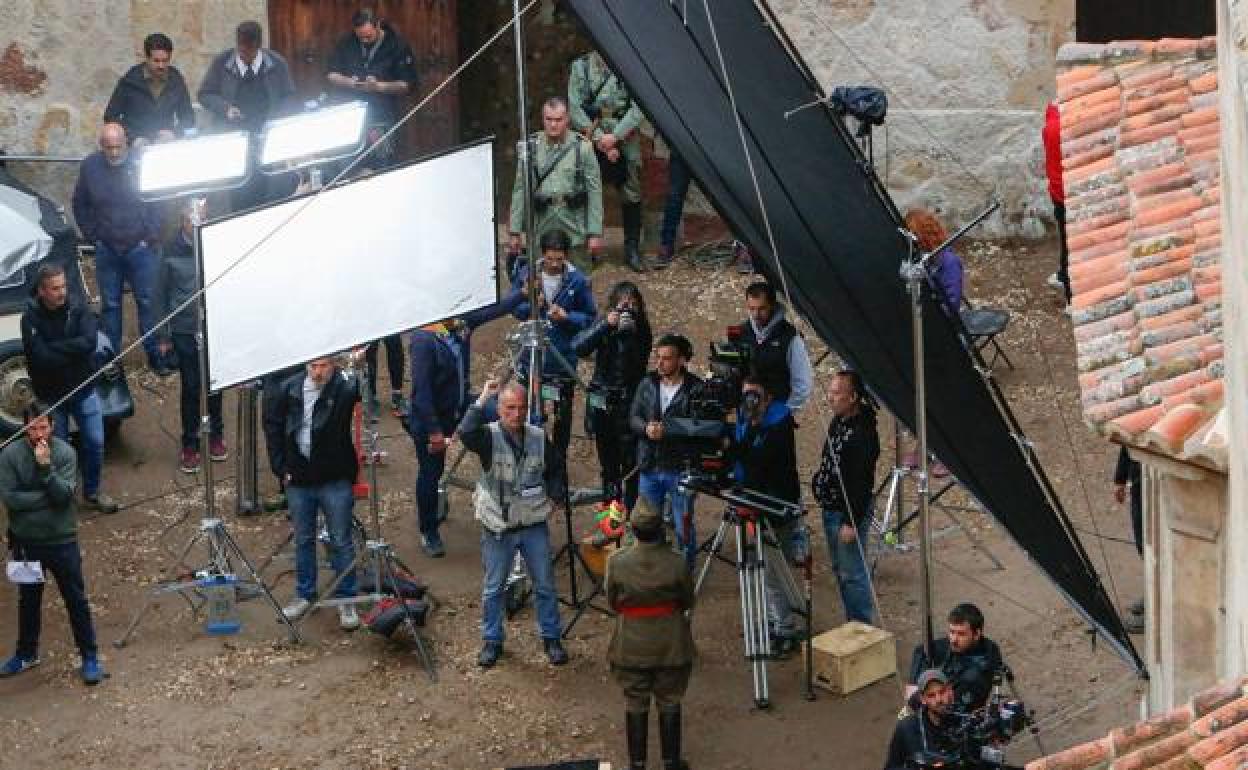 Rodaje de una película.