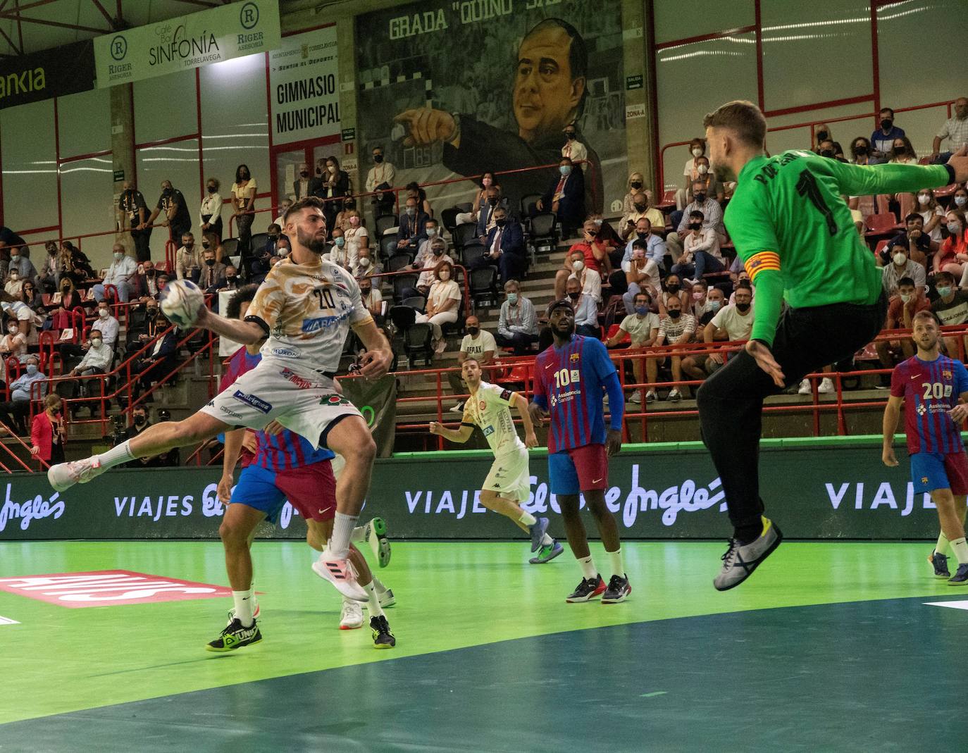 Galería. Theodoros Boskos, en un lance del partido.