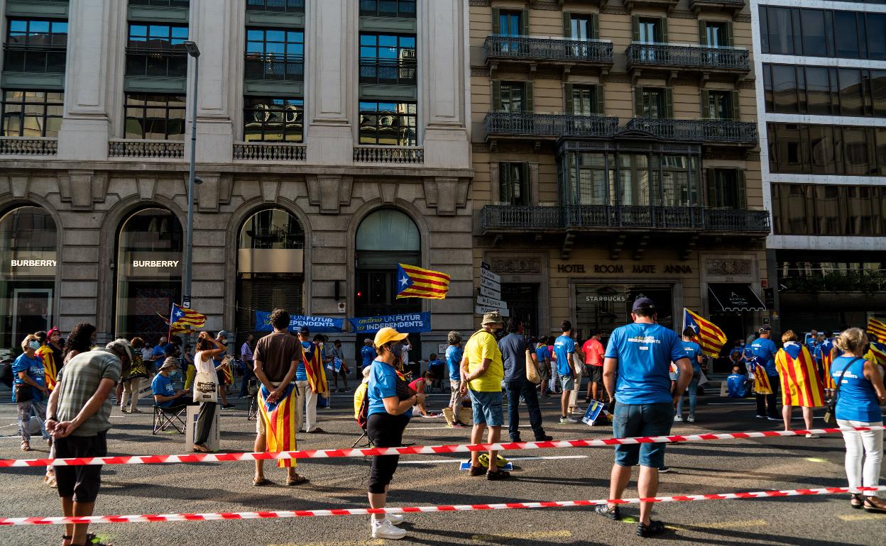 La Diada pierde fuerza tractora entre el independentismo catalán