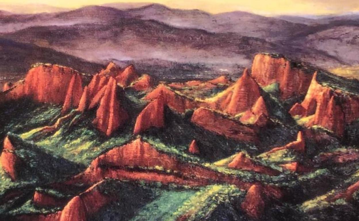 Las Médulas pintadas por Francisco Yllán.