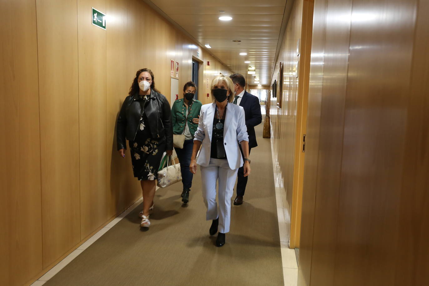 La consejera de Sanidad, Verónica Casado Vicente, se reúne con la secretaria general autonómica de SATSE Castilla y León, Mercedes Gago López.