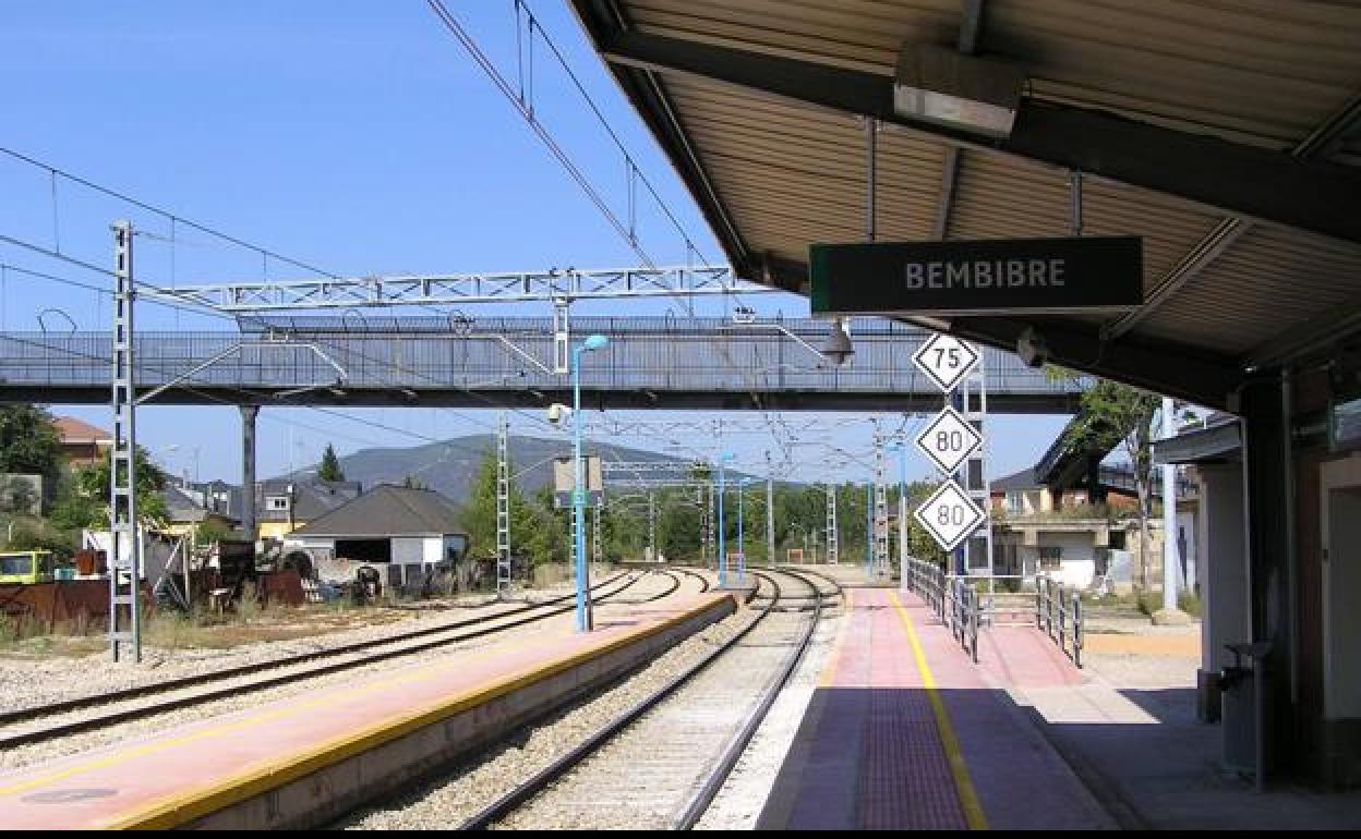 Imagen de archivo de la estación de tren de Bembibre.