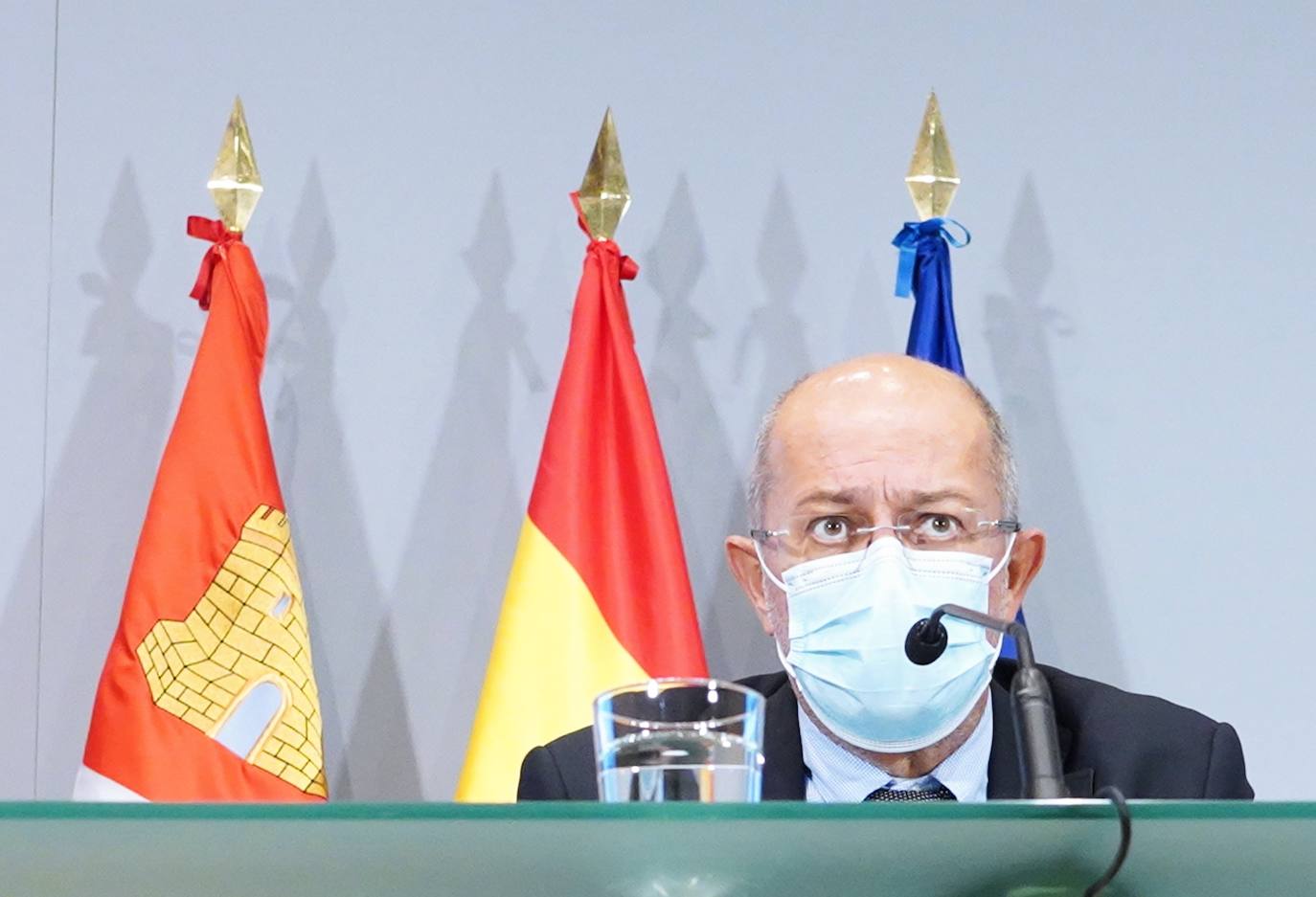 El vicepresidente, portavoz y consejero de Transparencia, Ordenación del Territorio y Acción Exterior, Francisco Igea, comparece en rueda de prensa posterior al Consejo de Gobierno.