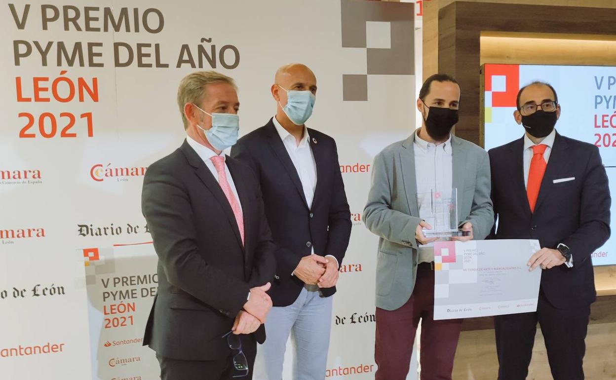 Entrega del premio Pyme del año 2021 en León.