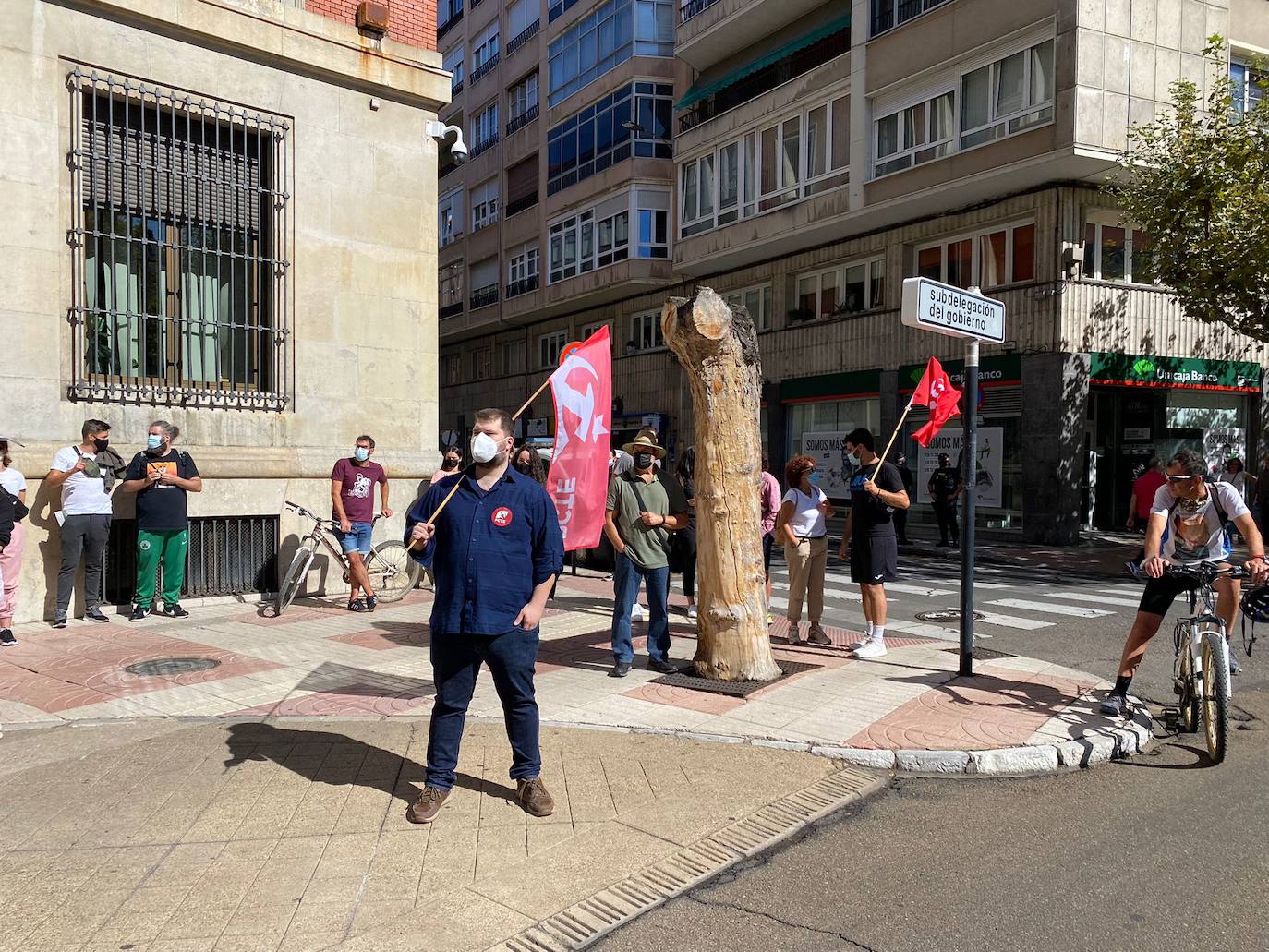 Concentración contra el tarifazo en León. 