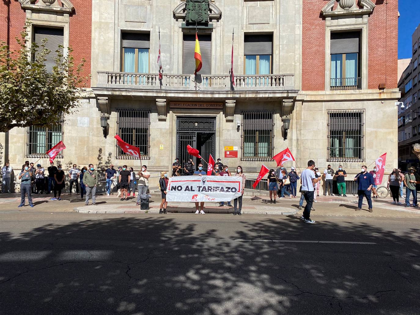 Concentración contra el tarifazo en León. 