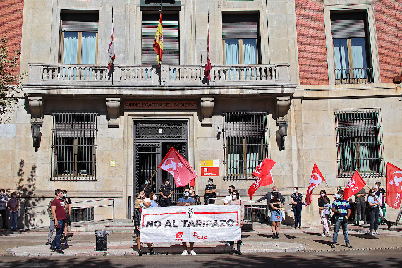 Concentración contra el tarifazo en León. 