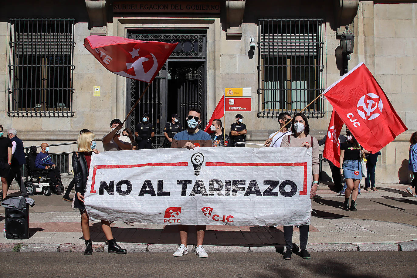 Concentración contra el tarifazo en León. 