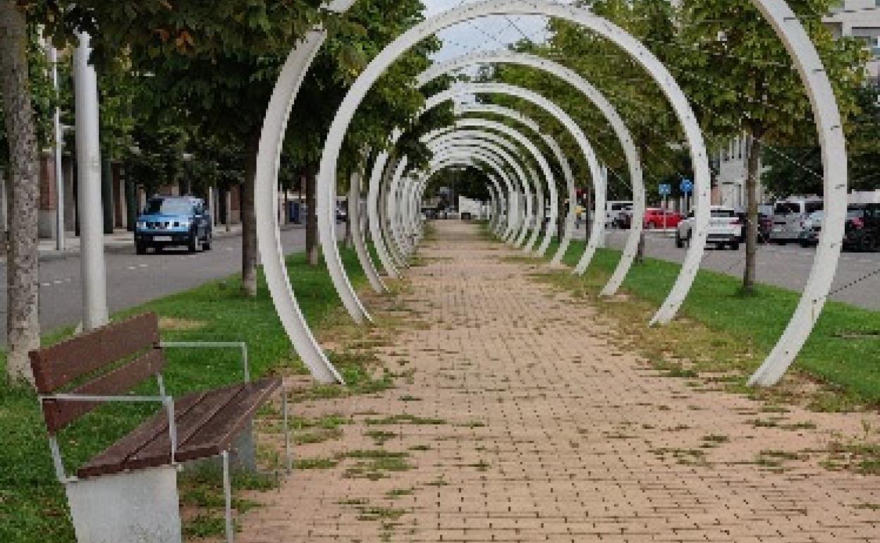 Una zona del barrio de La Lastra.