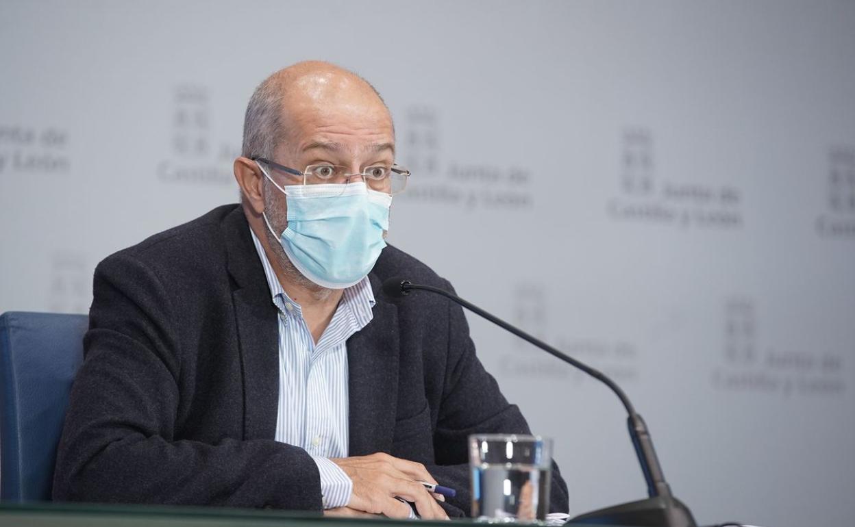 Francisco Igea durante la rueda de prensa posterior al Consejo de Gobierno.