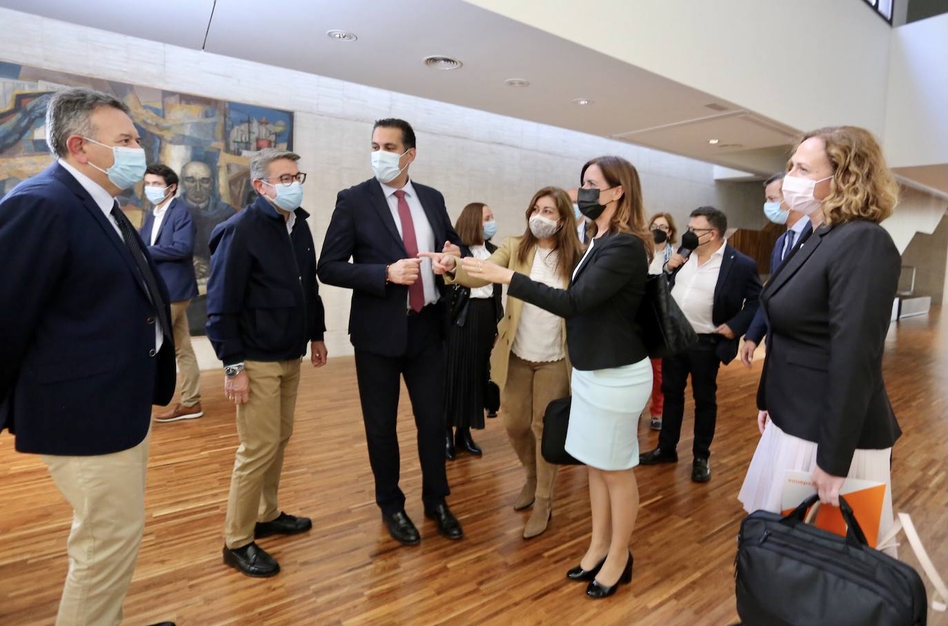 La consejera de Empleo e Industria, Ana Carlota Amigo, comparece, a petición propia, en la Comisión de Empleo e Industria de las Cortes de Castilla y León para informar sobre el grado de cumplimiento de los objetivos de su departamento para la legislatura.