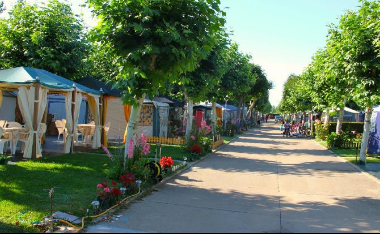 Imagen del camping del Hospital de Órbigo.