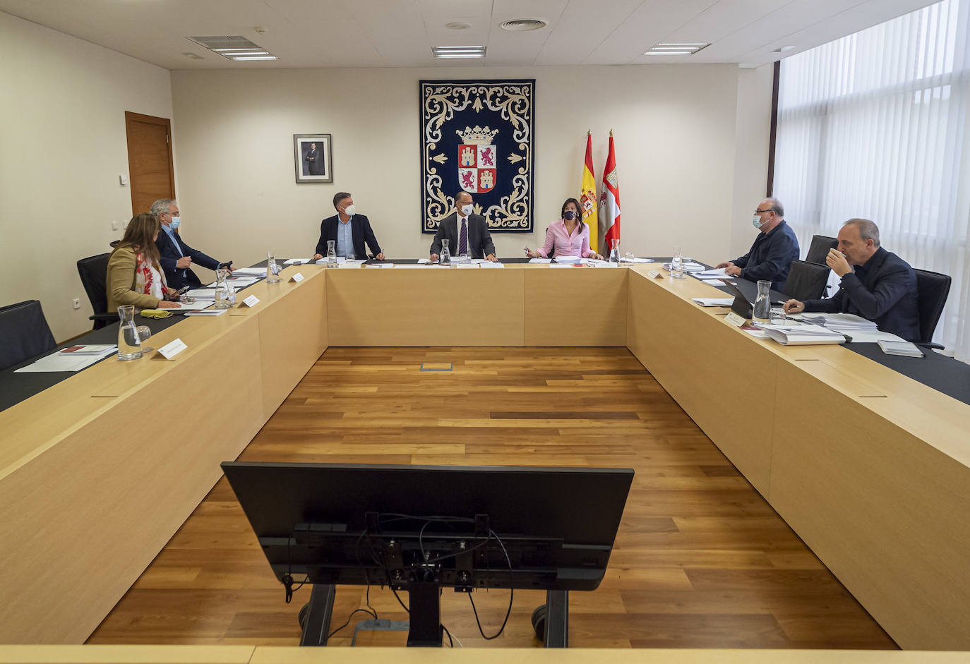 Reunión de la Junta de Portavoces de las Cortes.