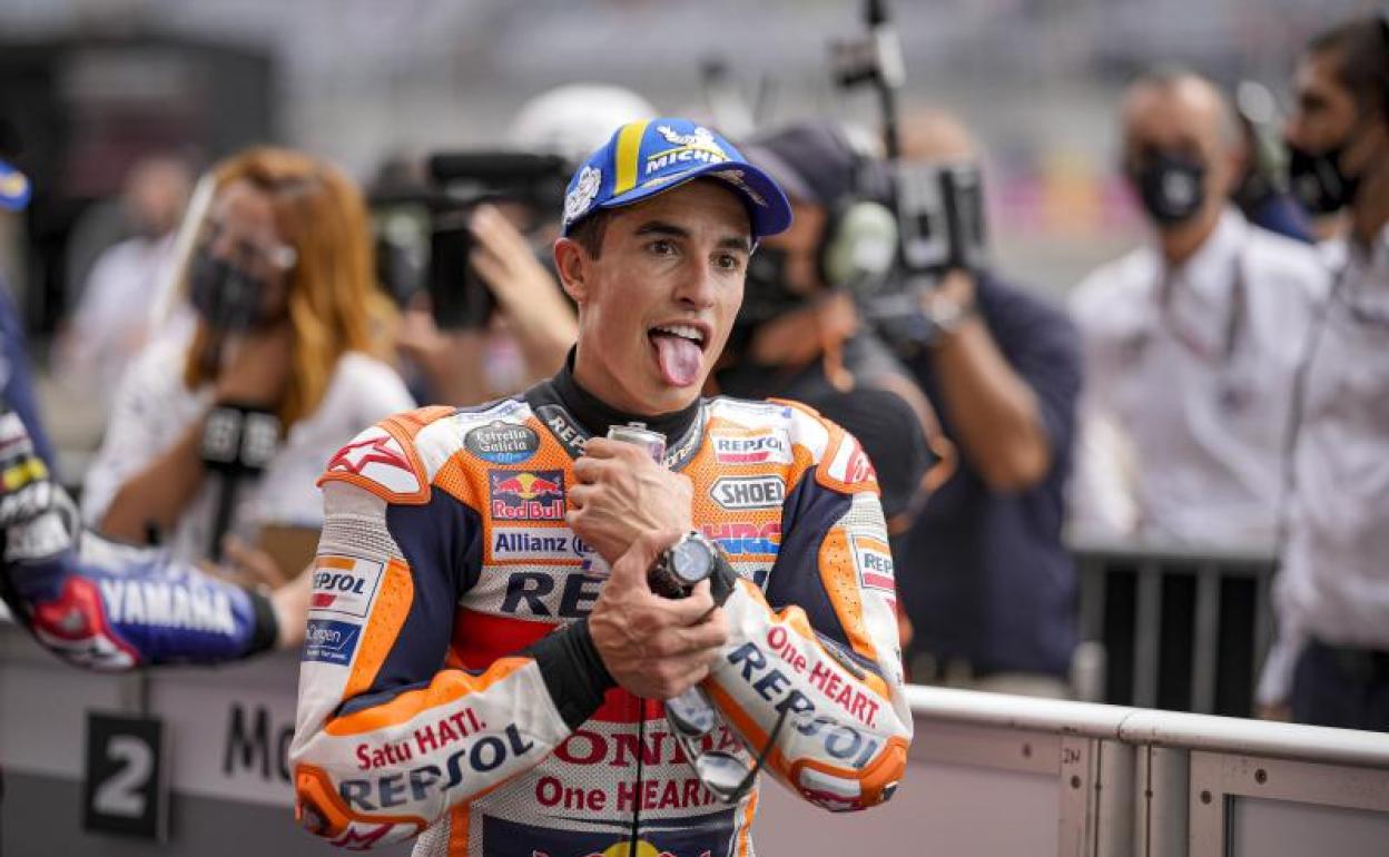 Marc Márquez, tras su triunfo en Austin.